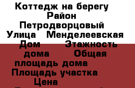 Коттедж на берегу › Район ­ Петродворцовый › Улица ­ Менделеевская › Дом ­ 1 › Этажность дома ­ 4 › Общая площадь дома ­ 200 › Площадь участка ­ 1 › Цена ­ 80 000 - Ленинградская обл., Санкт-Петербург г. Недвижимость » Дома, коттеджи, дачи аренда   . Ленинградская обл.